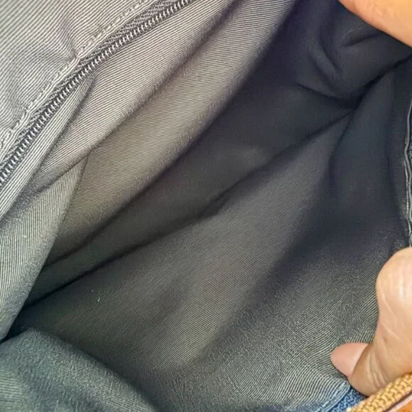 Coach Blue Denim Jumbo Signature Hobo Shoulder Bag F12190 - Picture 6 of 8